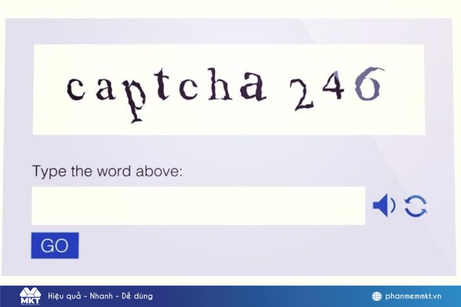 Cách nhập mã Captcha
