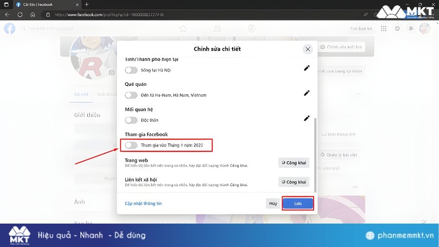Cách hiển thị ngày tạo tài khoản Facebook trên máy tính Cách xem ngày tham gia Facebook