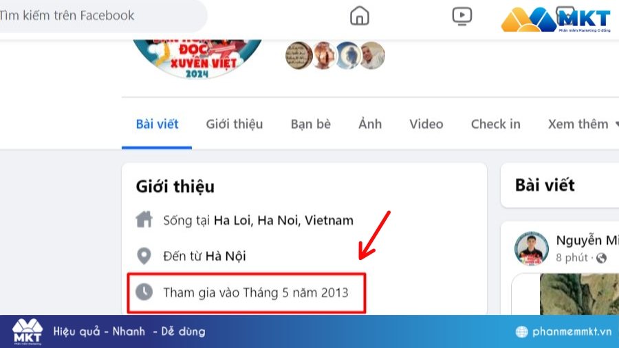 Cách xem ngày tham gia Facebook của người khác Cách xem ngày tham gia Facebook