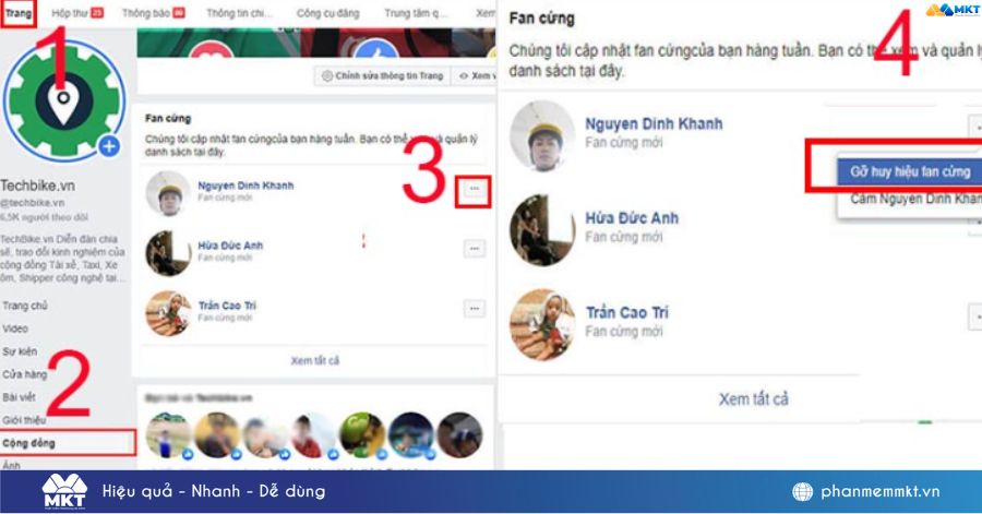 Cách gỡ huy hiệu Fan cứng trên Facebook