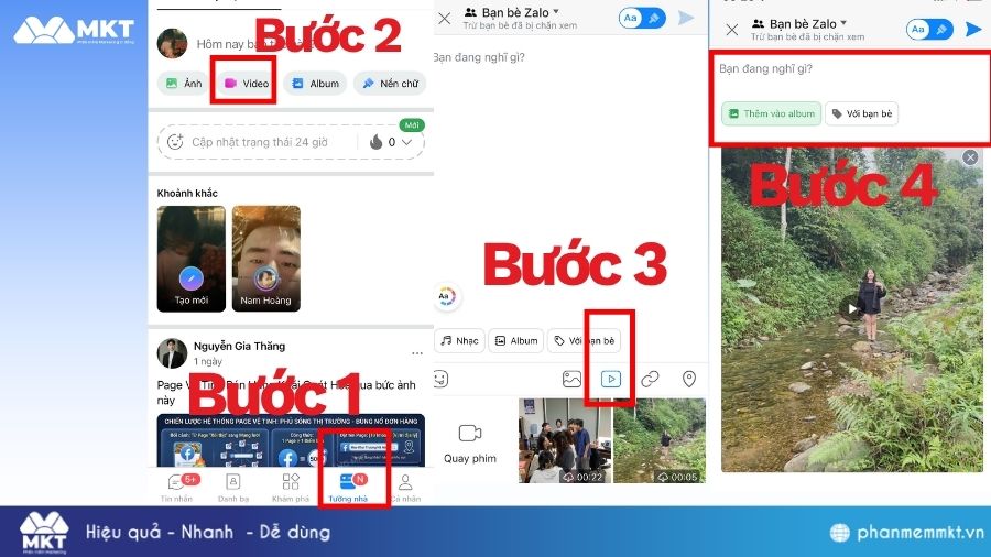 Hướng dẫn đăng video lên Zalo thủ công bằng điện thoại Cách đăng video lên Zalo thủ công bằng điện thoại