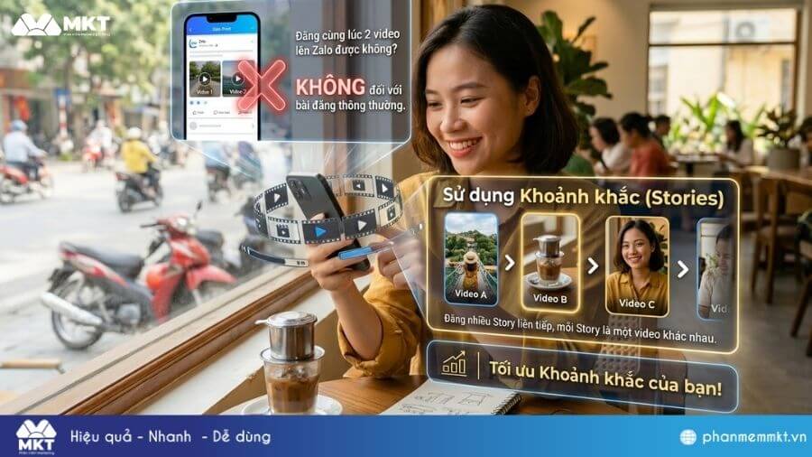 Đăng cùng lúc 2 video lên Zalo Đăng cùng lúc 2 video lên Zalo được không?