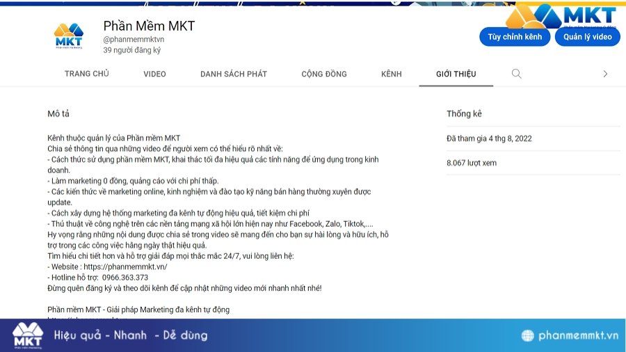 Cách tăng sub YouTube nhờ mô tả kênh chất lượng Cách tăng 1000 Sub YouTube