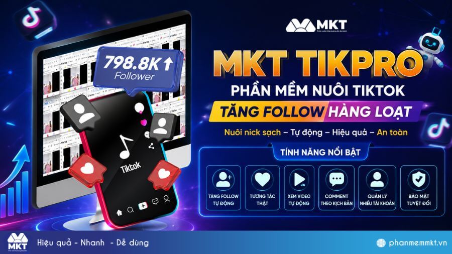 Cách nuôi nick TikTok hàng loạt tự động chỉ trên 1 thiết bị 10 Phần mềm nuôi nick TikTok - MKT TikPro