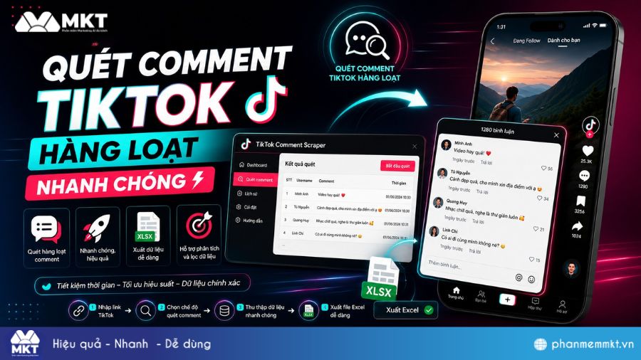 Cách quét comment TikTok hàng loạt nhanh chóng 2 Quét comment Tiktok