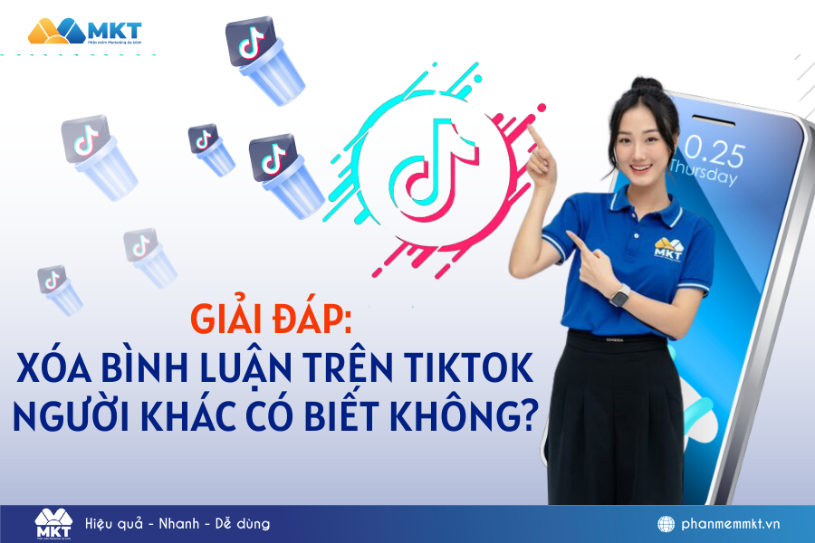 Xóa bình luận trên tiktok người khác có biết không