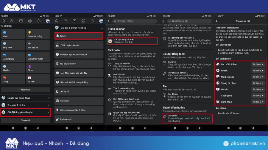 Cách thêm/xóa lối tắt của bạn trên Facebook 