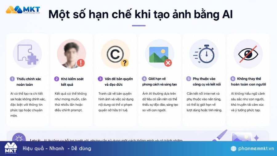Top 7+ công cụ AI tạo hình ảnh theo yêu cầu tốt nhất 11 Một số hạn chế khi tạo ảnh bằng AI
