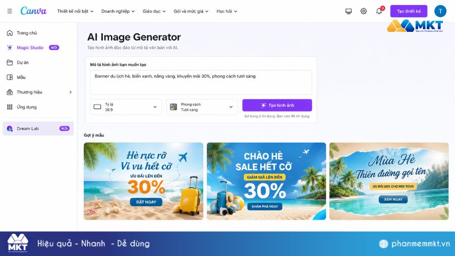 Top 7+ công cụ AI tạo hình ảnh theo yêu cầu tốt nhất 7 Canva AI Image Generator