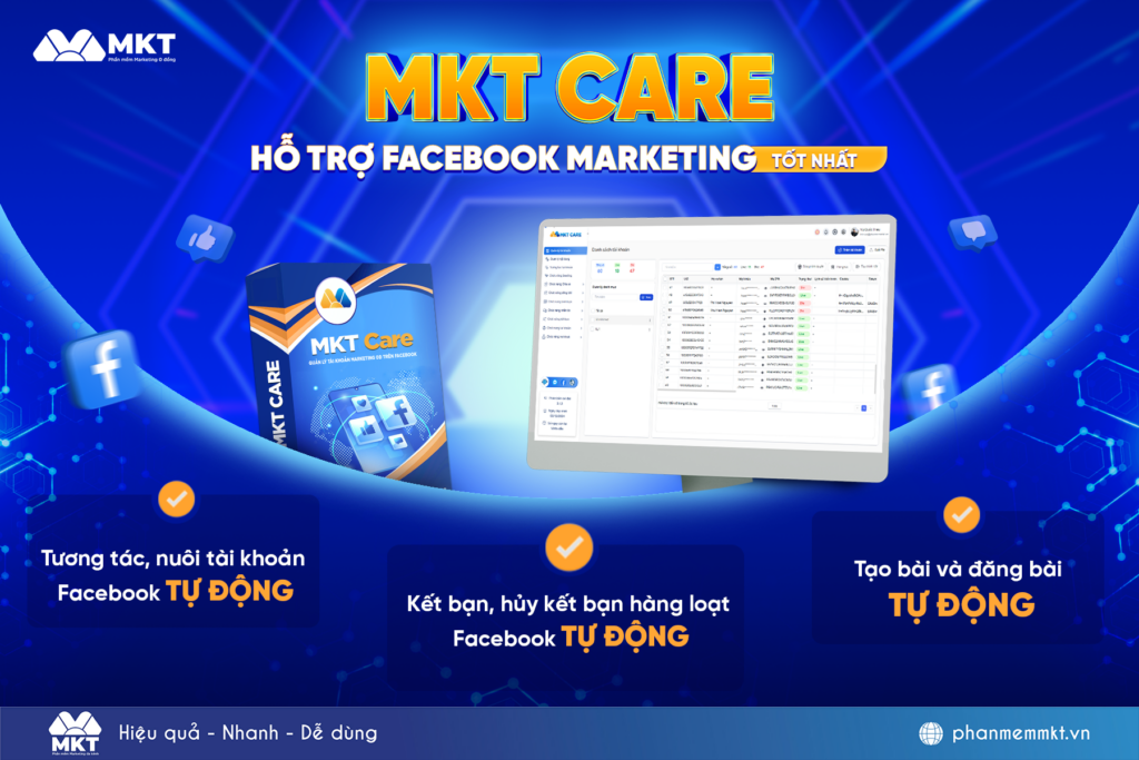 Phần mềm tăng mắt livestream Facebook miễn phí - MKT Care