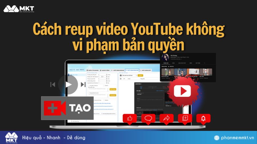 Cách reup video YouTube không vi phạm bản quyền