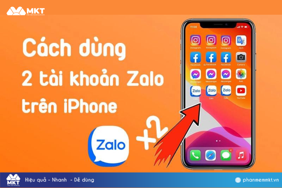 Cách dùng 2 Zalo trên 1 điện thoại iPhone