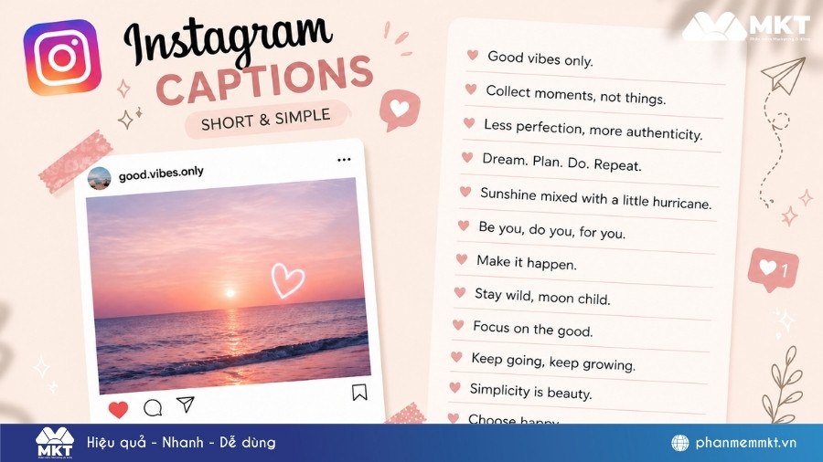 1001+ Cap Instagram hay đăng story, cap IG hài hước, tâm trạng 6 Cap Instagram tiếng Anh ngắn