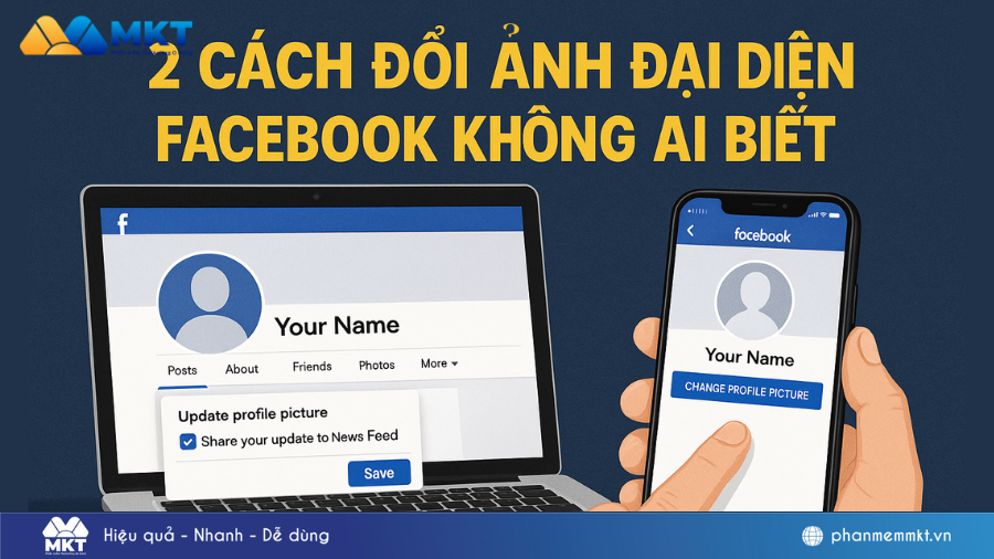 2 Cách đổi ảnh đại diện Facebook không ai biết trên máy tính/ điện thoại