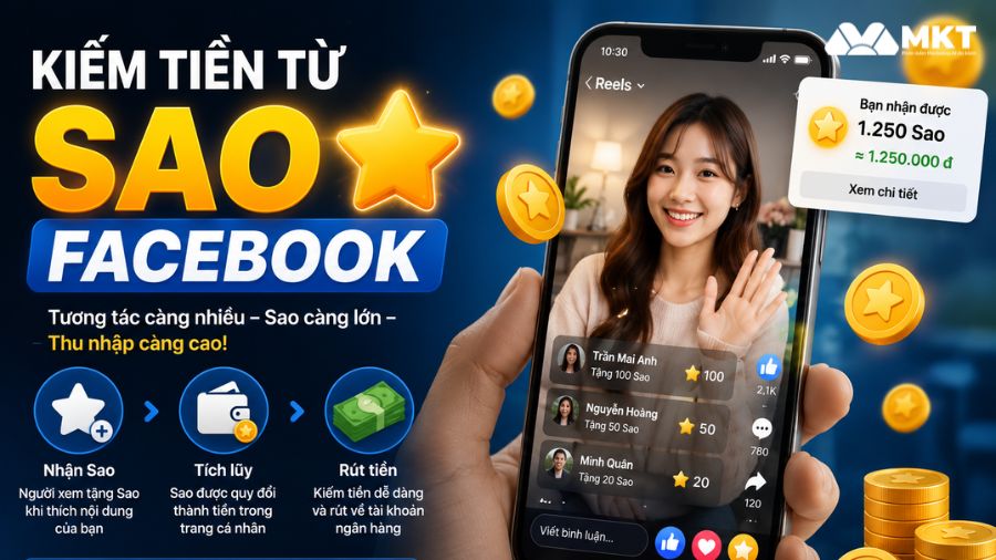 Bỏ túi 8 cách kiếm tiền từ Facebook Reels hiệu quả tại nhà 8 Kiếm tiền từ Sao Facebook