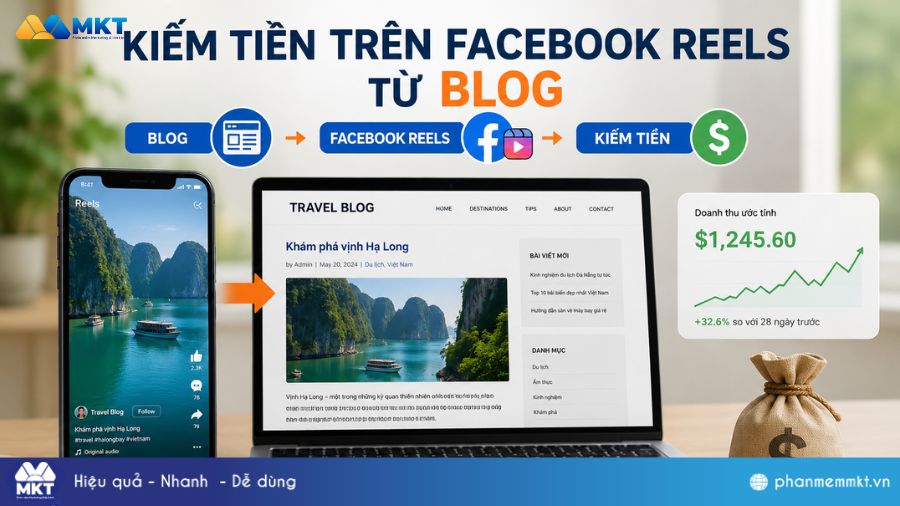 Bỏ túi 8 cách kiếm tiền từ Facebook Reels hiệu quả tại nhà 9 Kiếm tiền trên Facebook Reels từ Blog