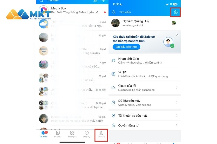 Cách lưu tin nhắn Zalo trên Icloud tránh mất dữ liệu