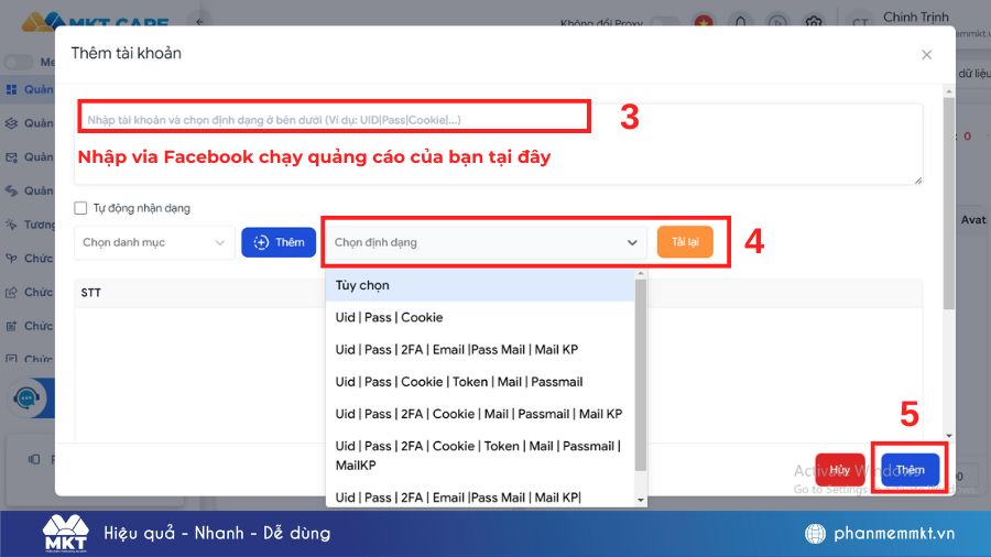 mua nick facebook chạy quảng cáo