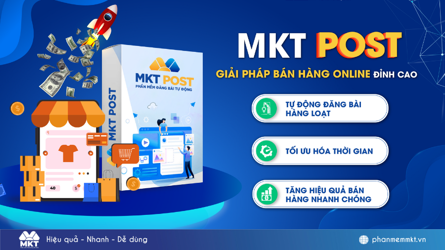 Phần mềm auto tương tác Facebook - MKT Post