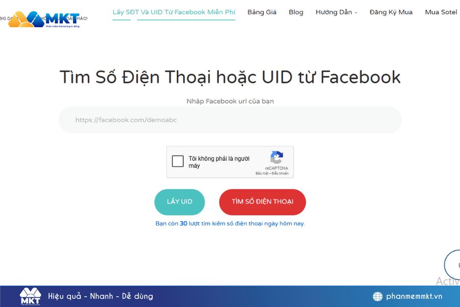 quét uid ra số điện thoại