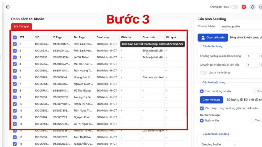 TOP 3+ Cách seeding Fanpge thu hủt, hiệu quả nhất 3 Khởi chạy quá trình Seeding