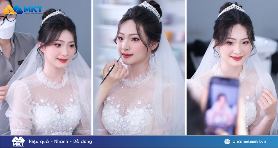 Cap quảng cáo makeup cho cô dâu