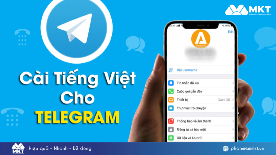 cài đặt tiếng việt cho telegram