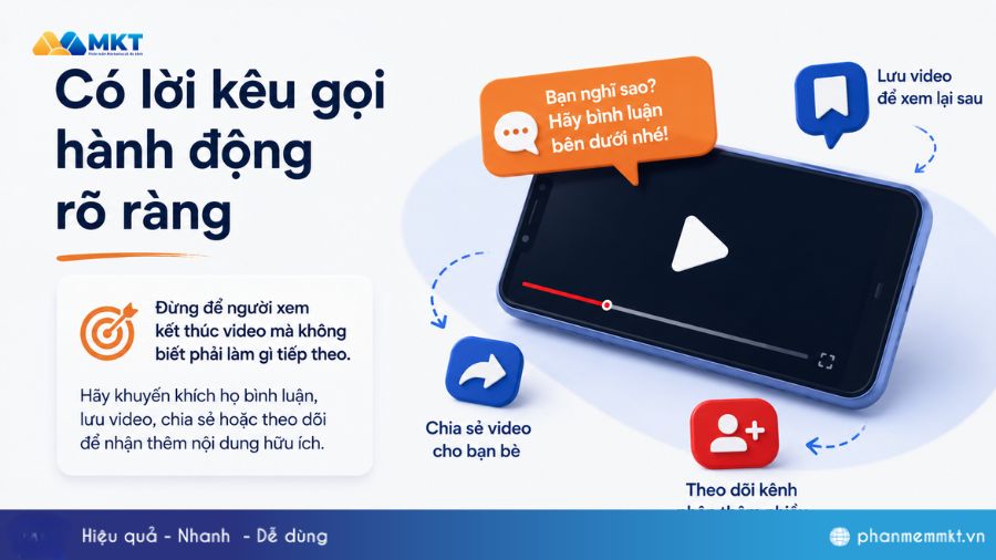 Viral Video Marketing là gì? Chiến lược tạo video viral từ A-Z 5 7 Yếu tố khiến một video dễ viral: Có lời kêu gọi hành động rõ ràng