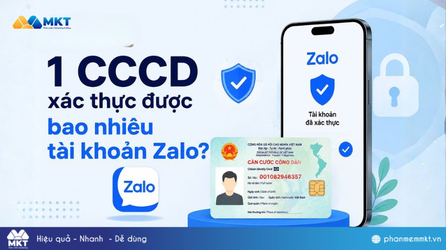Cách xác thực tài khoản Zalo để tăng bảo mật 1 1 CCCD xác thực được bao nhiêu tài khoản Zalo?
