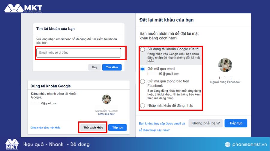 Cách lấy lại nick Facebook cũ bằng số điện thoại