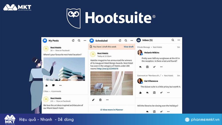 Phần mềm auto nuôi nick Facebook - Hootsuite