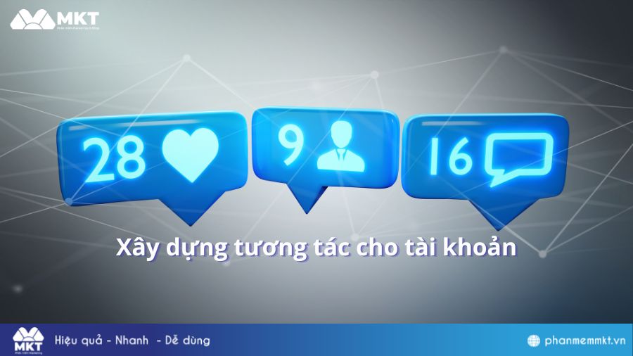 Xây dựng tương tác cho tài khoản