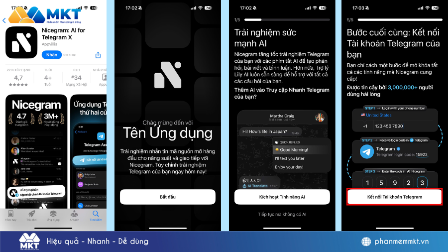 Cách mở chặn hiển thị nhóm chat Telegram trên iphone