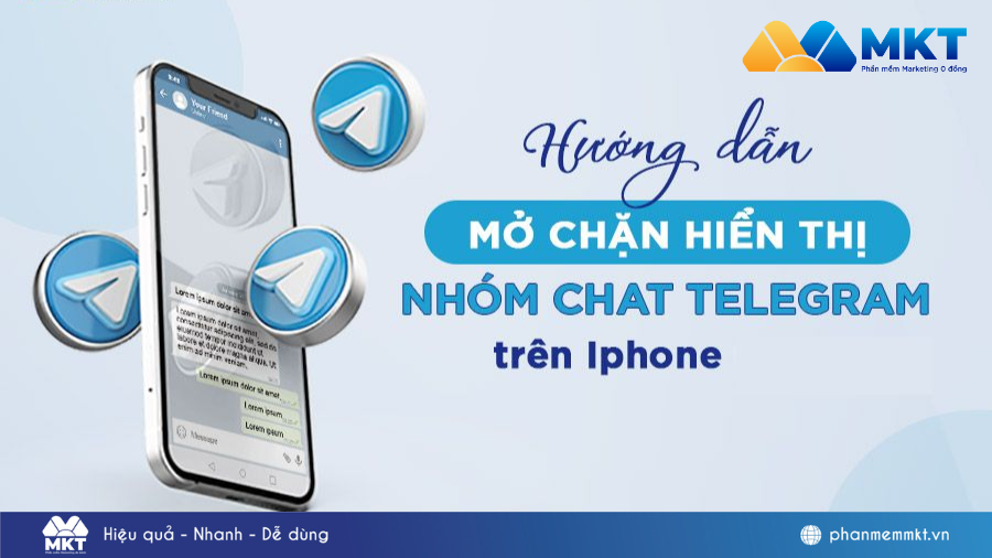 Cách mở chặn hiển thị nhóm chat Telegram trên iphone