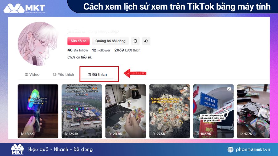Cách xem lịch sử xem trên TikTok