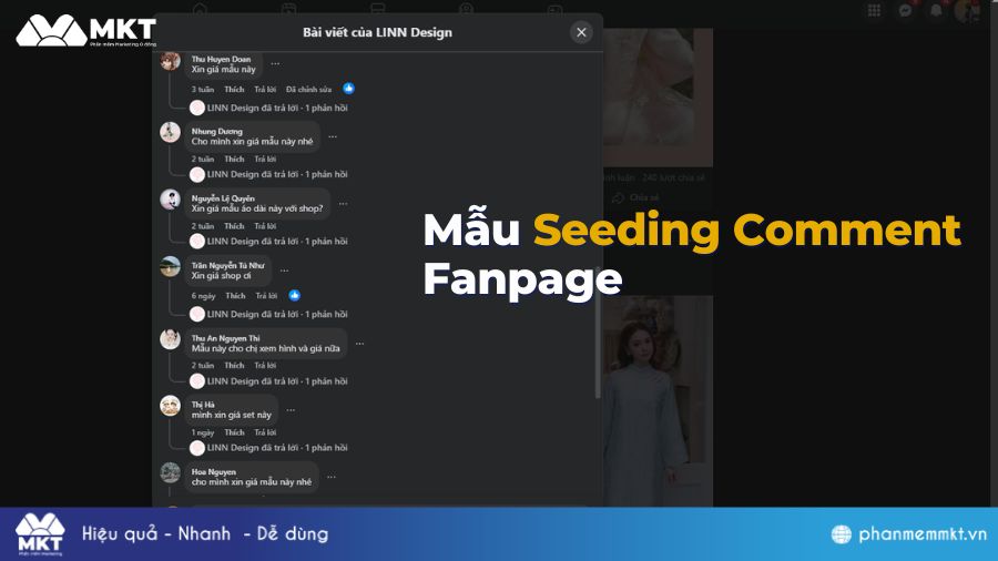 Seeding Fanpage Facebook Kịch bản seeding Fanpage Facebook