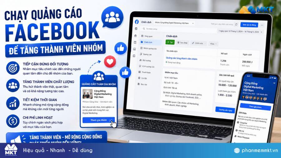 10+ Cách tăng thành viên Group Facebook miễn phí, nhanh chóng nhất 12 Chạy quảng cáo Facebook để tăng thành viên nhóm