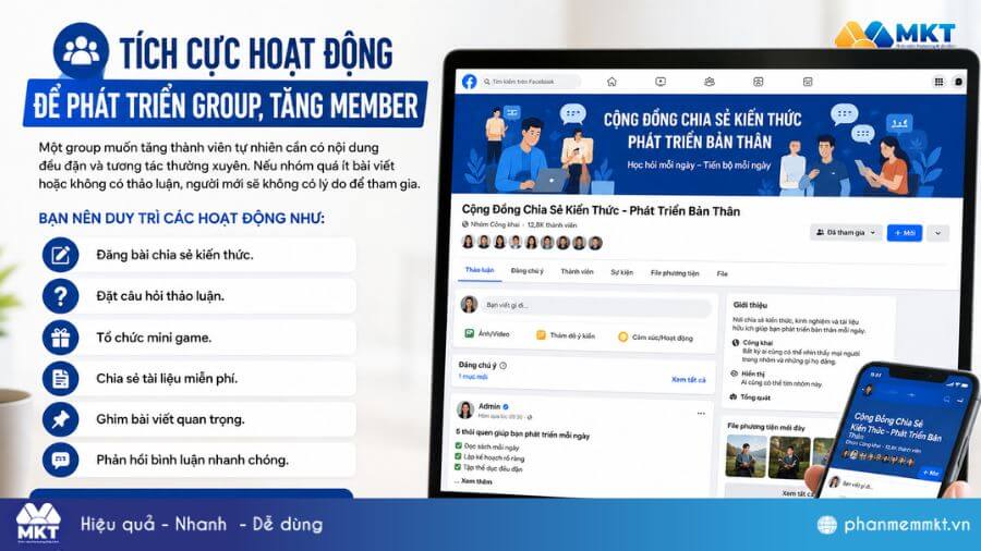 10+ Cách tăng thành viên Group Facebook miễn phí, nhanh chóng nhất 5 Tích cực hoạt động để phát triển group, tăng member