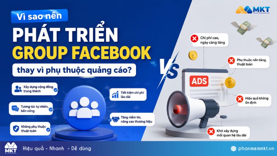 10+ Cách tăng thành viên Group Facebook miễn phí, nhanh chóng nhất 2 Vì sao nên phát triển Group Facebook thay vì phụ thuộc quảng cáo?