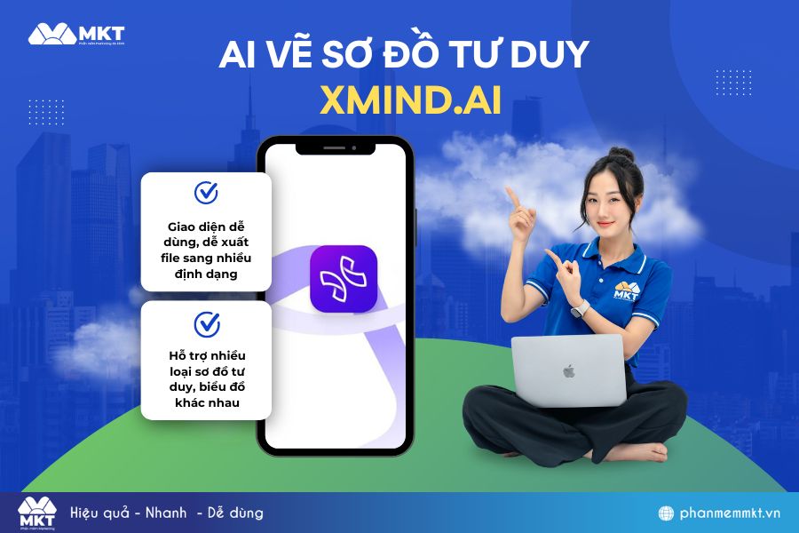 AI vẽ sơ đồ tư duy Xmind