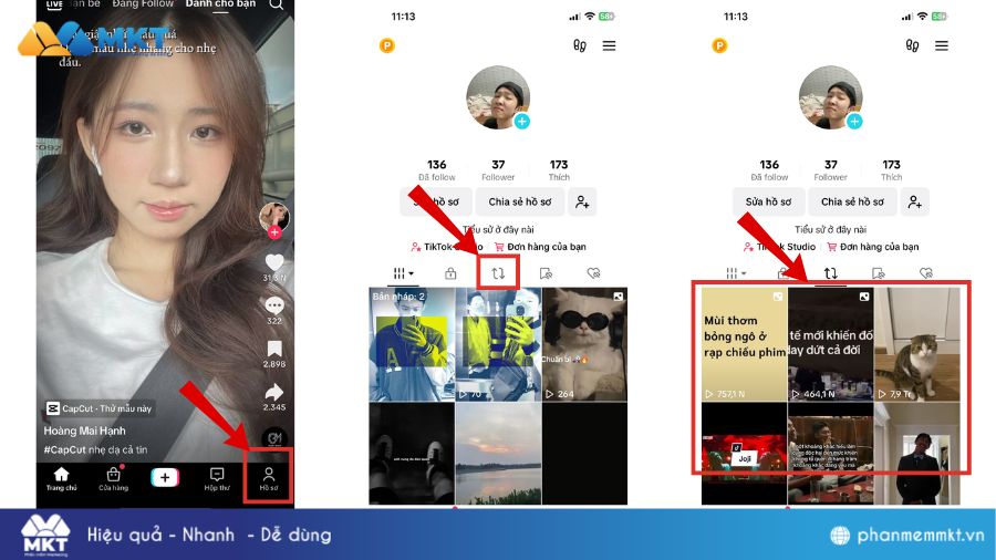 Cách xóa video đăng lại trên TikTok