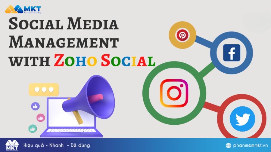 Phần mềm quản lý Fanpage với Zoho Social