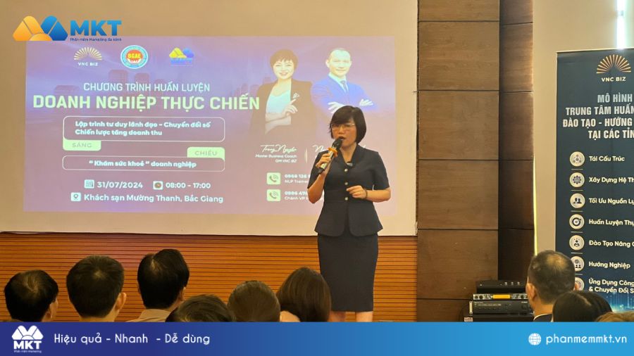 Mrs. Nguyễn Thu Trang đánh giá cao hiệu quả marketing phần mềm MKT mang lại