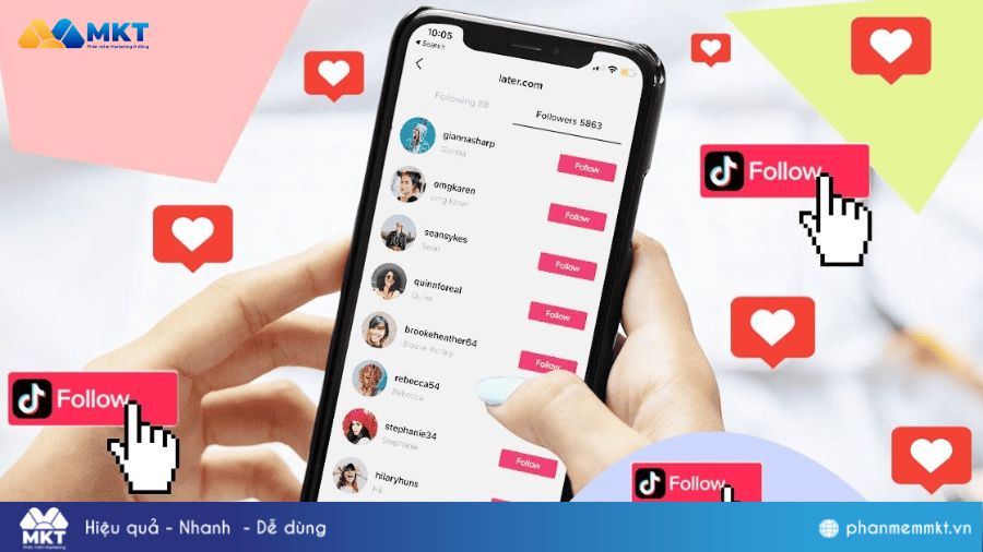 Web tăng follow TikTok Sử dụng Web tăng follow TikTok