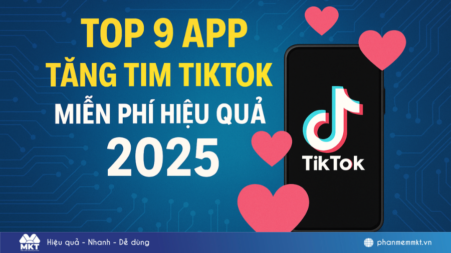 Tổng hợp 9 app tăng tim TikTok hoàn toàn tự động và hiệu quả nhất hiện nay