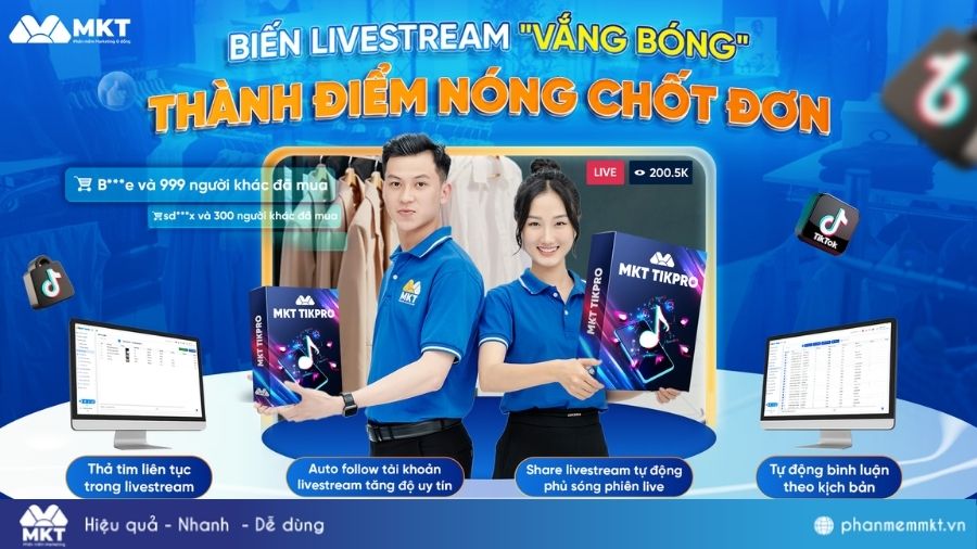 MKT TikPro hỗ trợ tăng X2, X3 đơn hàng trên TikTok