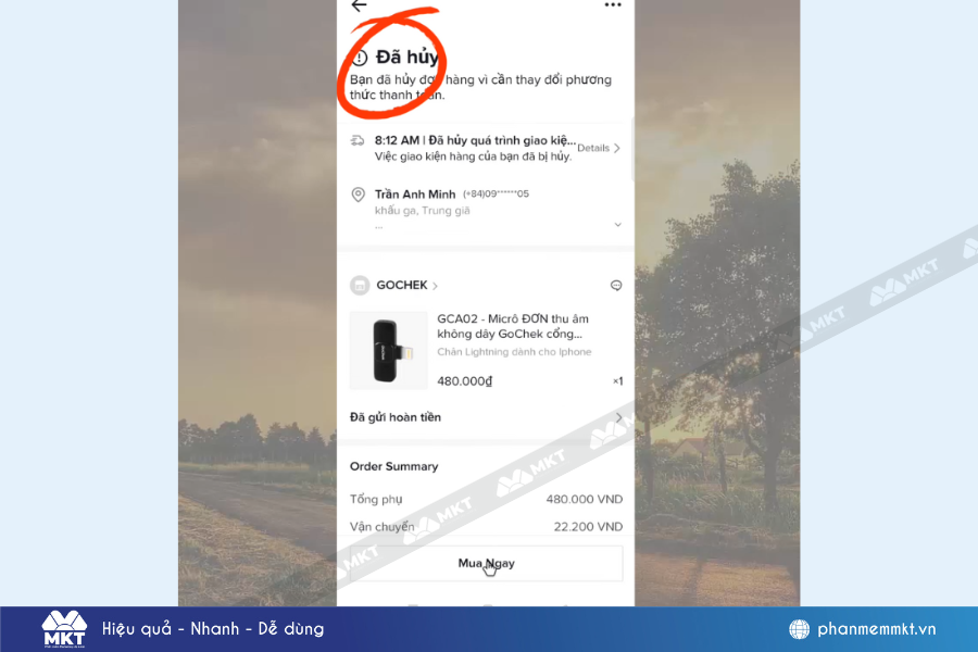 Cách hủy đơn hàng trên TikTok chi tiết