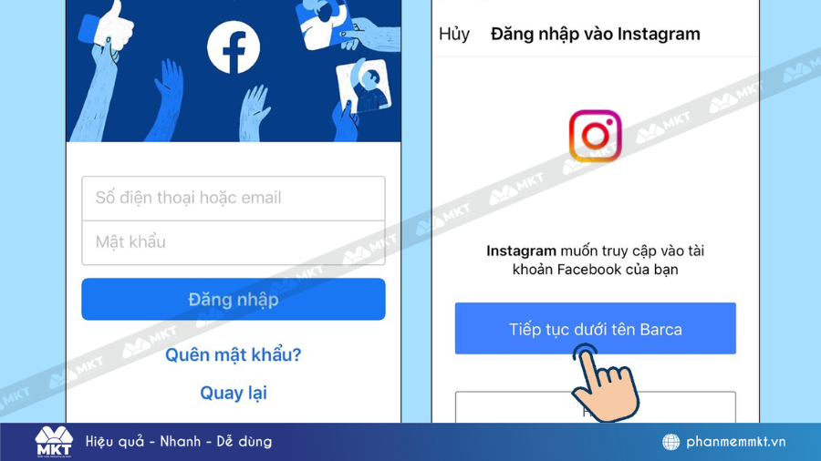 Cách liên kết Instagram với Facebook