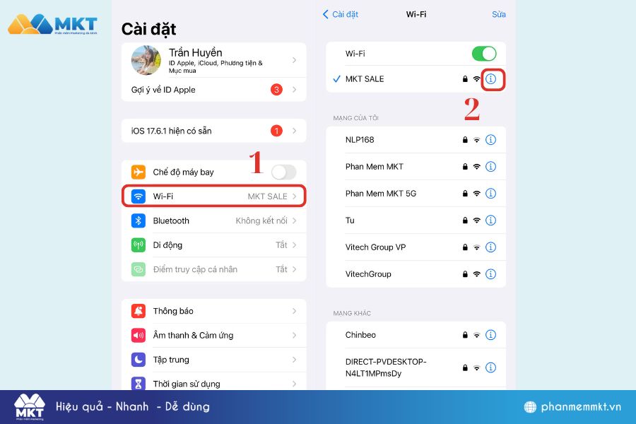 Cách lấy mật khẩu wifi đã lưu trên iphone