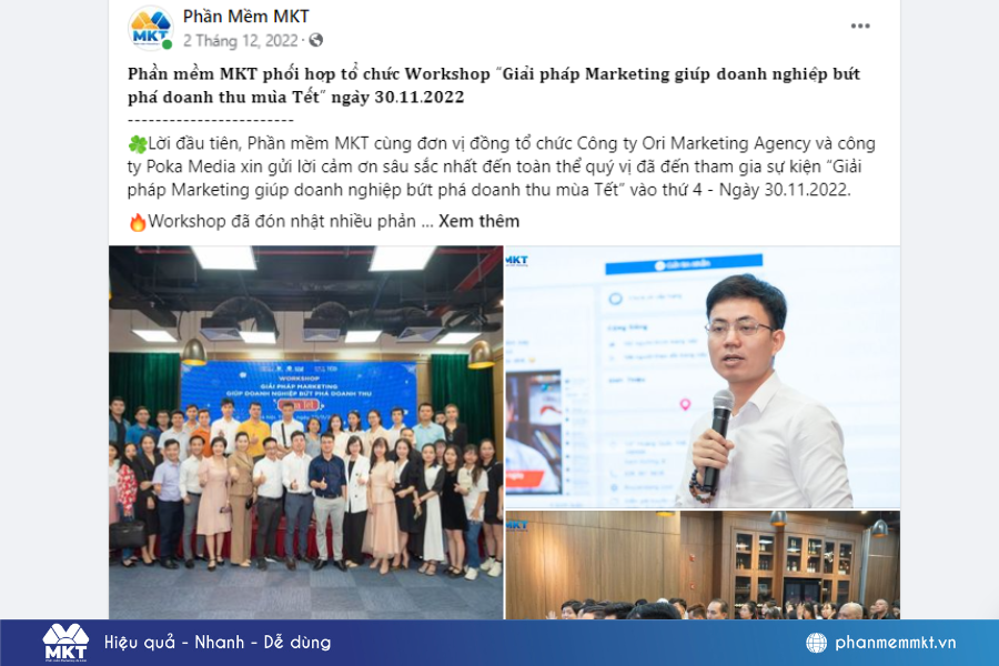 content cảm ơn nhà tài trợ